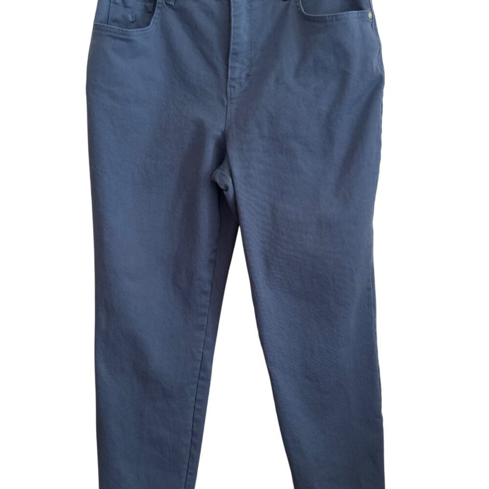 Gloria Vanderbilt Amanda Jeans Size 12 Short Blue Stretch Denim Pants